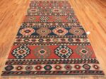 Whole View Of Antique Tribal Caucasian Kuba Kilim Rug 70412 by Nazmiyal NYC