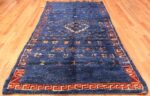 Whole View Of Vintage Berber Moroccan Blue Rug 70535 by Nazmiyal NYC