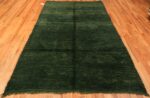 Whole View Of Vintage Moroccan Emerald Green Rug 70542 by Nazmiyal NYC