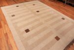 Whole View Of Decorative Vintage Scandinavian Swedish Kilim Rug 70524 by Nazmiyal NYC