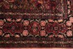 Border Of Antique Persian Floral Isfahan Rug 70476 by Nazmiyal NYC