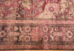 Border Of Antique Persian Mohtasham Kashan Rug 70469 by Nazmiyal NYC