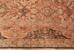 Border Of Floral Antique Persian Tabriz Rug 70419 by Nazmiyal NYC
