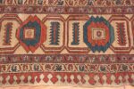 Border Of Large Blue Antique Persian Bakshaish Rug 70523 by Nazmiyal NYC