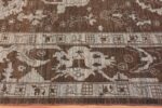 Border Of Large Modern Floral Oushak Rug 60073 by Nazmiyal NYC