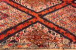 Border Of Folk Art Vintage Geometric Moroccan Rug 70560 by Nazmiyal NYC
