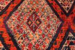 Close Up Folk Art Vintage Geometric Moroccan Rug 70560 by Nazmiyal NYC