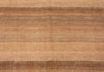 Close Up Small Brown Modern Persian Kilim Rug 60094 by Nazmiyal NYC