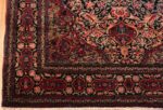 Corner Of Antique Persian Floral Isfahan Rug 70476 by Nazmiyal NYC