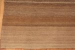 Corner Of Soft Brown Modern Persian Kilim Rug 60090 by Nazmiyal NYC