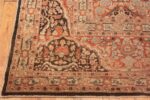 Corner Of Floral Antique Persian Tabriz Rug 70419 by Nazmiyal NYC