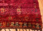Corner Of Folk Art Vintage Purple Moroccan Rug 70557 by Nazmiyal NYC