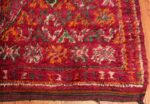Corner Of Geometric Folk Art Vintage Moroccan Rug 70562 by Nazmiyal NYC