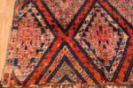 Corner Of Folk Art Vintage Geometric Moroccan Rug 70560 by Nazmiyal NYC