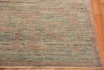 Corner Of Modern Oushak Pastel Rug 60071 by Nazmiyal NYC