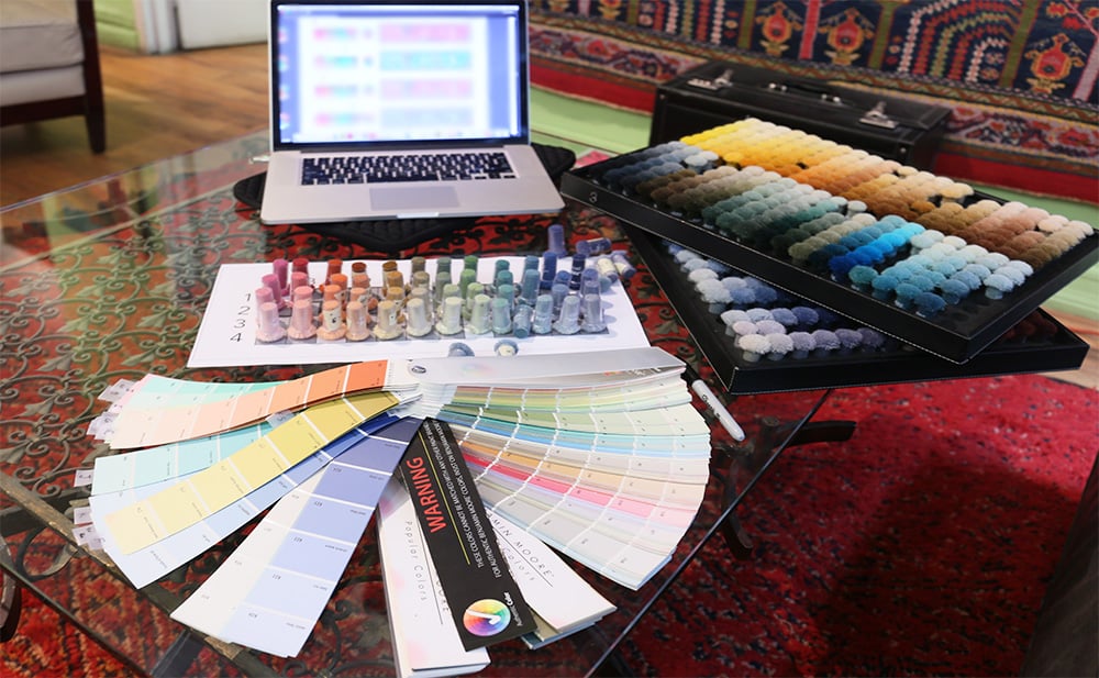 Custom Designing Rugs Custom Designing Rugs by Nazmiyal Antique Rugs in NYC