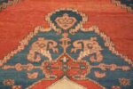 Details Large Blue Antique Persian Bakshaish Rug 70523 by Nazmiyal NYC