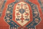 Medallion Of Large Blue Antique Persian Bakshaish Rug 70523 by Nazmiyal NYC