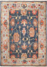 Modern Floral Oushak Rug 60072 by Nazmiyal NYC
