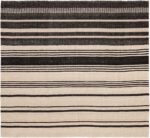 Small Square Flat Woven Modern Persian Black And White Kilim Rug #60082 by Nazmiyal Antique Rugs