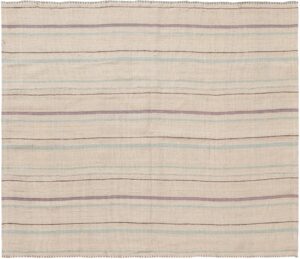 Soft Small Square Size Modern Persian Kilim Rug #60083 by Nazmiyal Antique Rugs