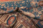 Pile Of Large Blue Antique Persian Bakshaish Rug 70523 by Nazmiyal NYC