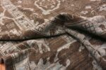 Pile Of Large Modern Floral Oushak Rug 60073 by Nazmiyal NYC