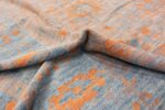 Pile Of Modern Blue Floral Oushak Rug 60075 by Nazmiyal NYC