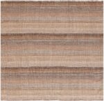 Small Square Size Modern Brown Persian Kilim Rug #60093 by Nazmiyal Antique Rugs