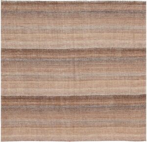 Small Brown Modern Persian Kilim Rug 60094 by Nazmiyal NYC