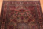 Top Of Antique Persian Floral Isfahan Rug 70476 by Nazmiyal NYC