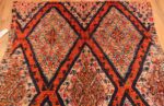 Top Of Folk Art Vintage Geometric Moroccan Rug 70560 by Nazmiyal NYC