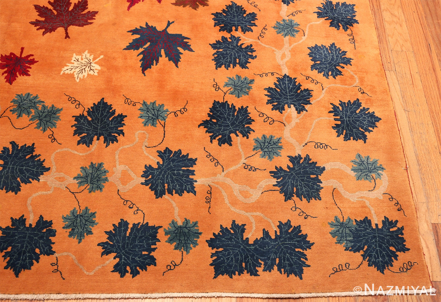 Corner Of Vintage Persian Khorassan Rug 60070 by Nazmiyal NYC