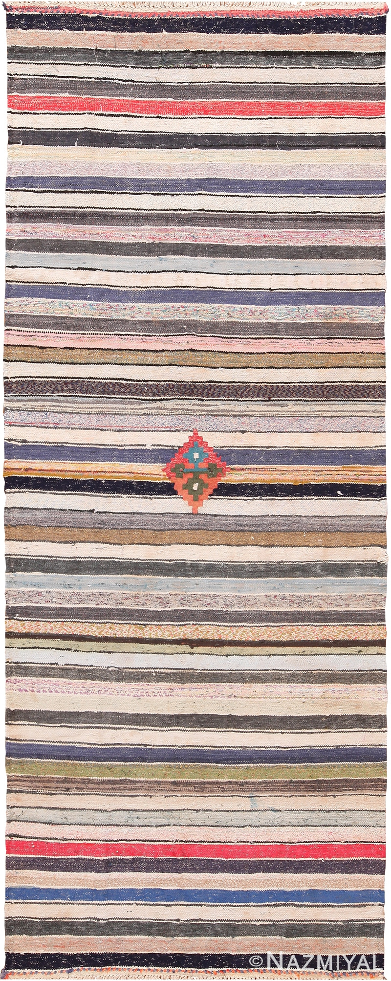 Modern Persian Kilim Runner Rug 60081 by Nazmiyal NYC