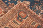 Weave Of Large Blue Antique Persian Bakshaish Rug 70523 by Nazmiyal NYC