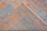 Weave Of Modern Blue Floral Oushak Rug 60075 by Nazmiyal NYC