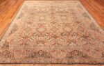 Whole View Of Floral Antique Persian Tabriz Rug 70419 by Nazmiyal NYC