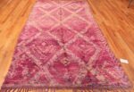 Whole View Of Vintage Moroccan Berber Purple Rug 70566 by Nazmiyal NYC
