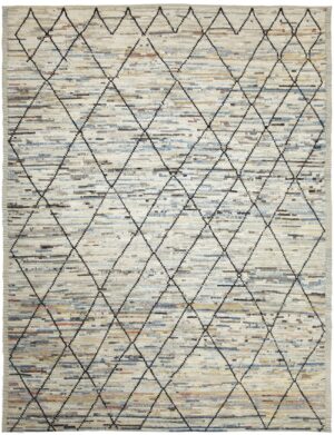 Berber Design Modern Moroccan Style Afghan Rug 60158 by Nazmiyal NYC
