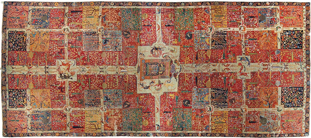 The Chahar Bagh Rug At The Albert Hall Museum In Jaipur The Chahar Bagh Rug At The Albert Hall Museum In Jaipur by Nazmiyal Antique Rugs