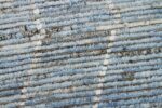 Close Up Blue Modern Moroccan Style Afghan Rug 60133 by Nazmiyal NYC