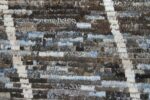 Close Up Brown and Grey Modern Moroccan Style Afghan Rug 60185 by Nazmiyal NYC