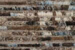 Close Up Brown Modern Moroccan Style Afghan Runner Rug 60164 by Nazmiyal NYC