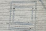 Close Up Cream Modern Moroccan Style Afghan Rug 60175 by Nazmiyal NYC