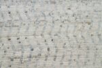 Close Up Cream Modern Moroccan Style Afghan Rug 60149 by Nazmiyal NYC