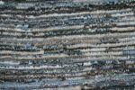 Close Up Dark Blue Modern Moroccan Style Afghan Runner Rug 60187 by Nazmiyal NYC