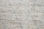 Close Up Geometric Cream Modern Moroccan Style Afghan Rug 60125 by Nazmiyal NYC