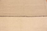 Close Up Ivory Soft Modern Persian Flat Weave Rug 60102 by Nazmiyal NYC
