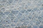 Close Up Light Blue Modern Moroccan Style Afghan Rug 60141 by Nazmiyal NYC