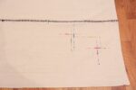 Corner Of Ivory Modern Persian Kilim Rug 60091 by Nazmiyal NYC